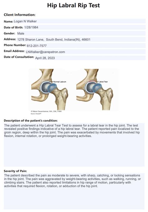 labral tear differential diagnosis